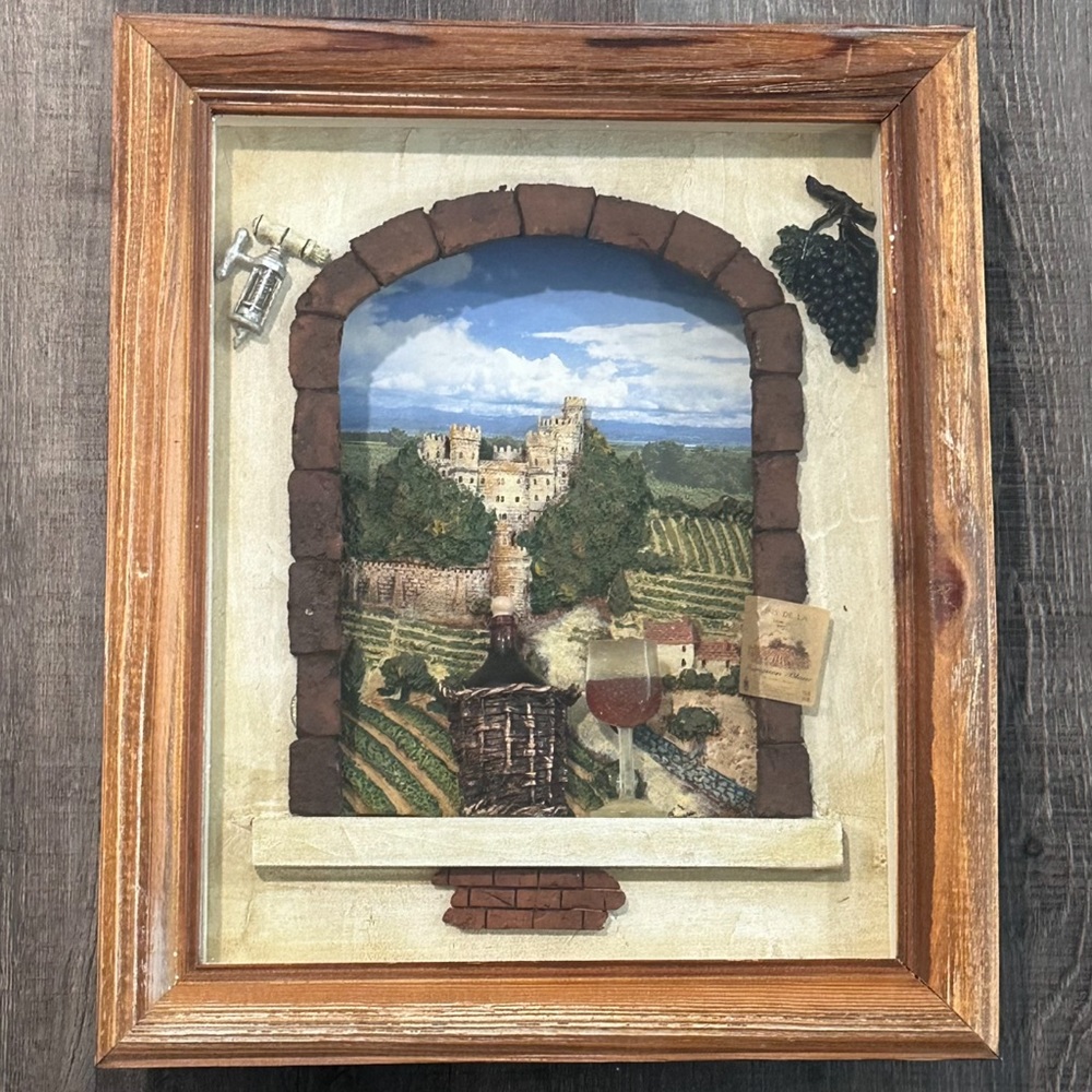 Multidimensional French Wine Chateau Decor